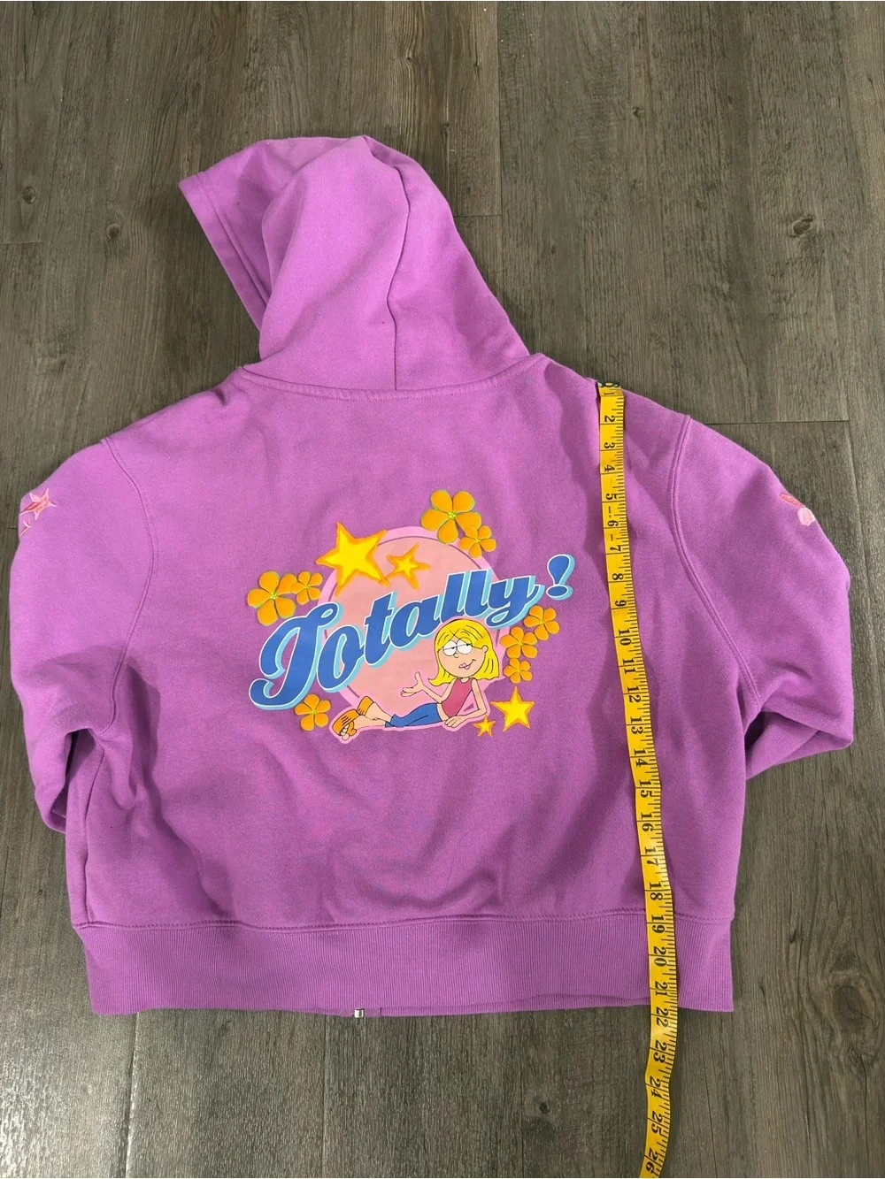 Disney Purple Hooded Puffer Jacket with Pink‎ Drawstrings